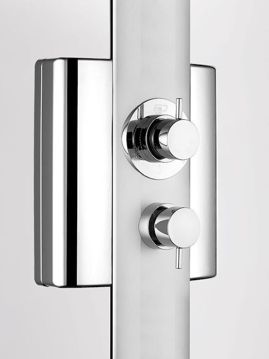 Dolce Vita Duschsäule mit Armatur Silber