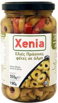 Xenia Măsline Verde Verzi feliate 355gr