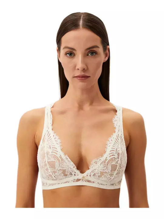 Emporio Armani Lace Underwear Set with Slip Yogurt