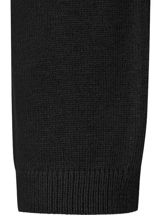 Mini Dress Turtleneck Black