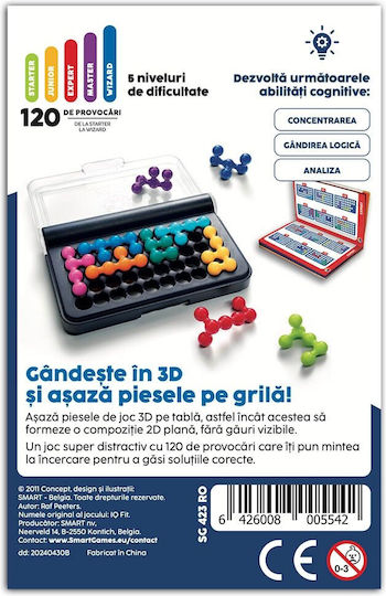 Joc de Societate IQ Fit Logic Game pentru 1+ Jucători 6+ Ani Smart Games