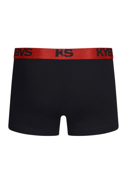 Men's Boxers Black/Red/Gold/Blue 3Pack