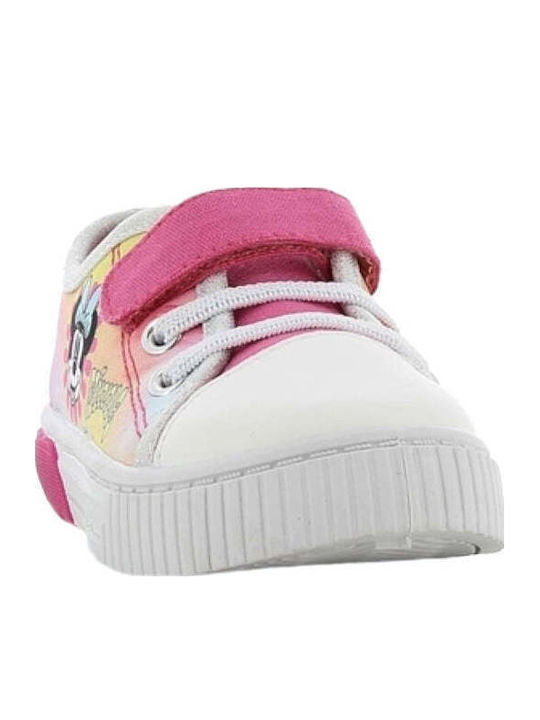 Παιδικά Sneakers Ανατομικά με Σκρατς & Φωτάκια Λιλά