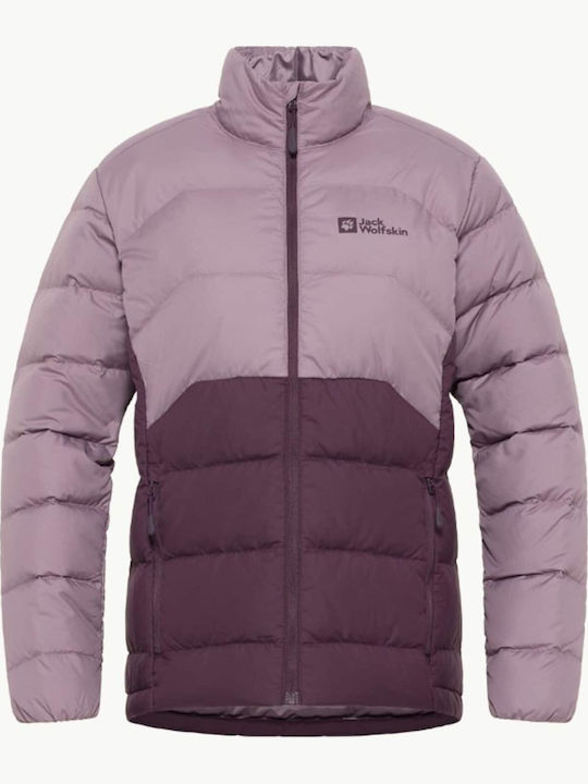 Jachetă de femei Puffer Impermeabilă și antivant Plum