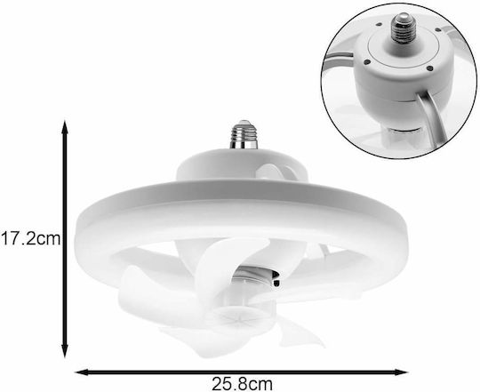 Rixme Closed Type (Ceiling Light) 26cm With Light White