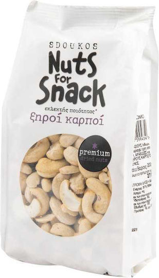 Sdoukos - Nuts & Fruits for Snack Raw Unsalted Cashews 200g