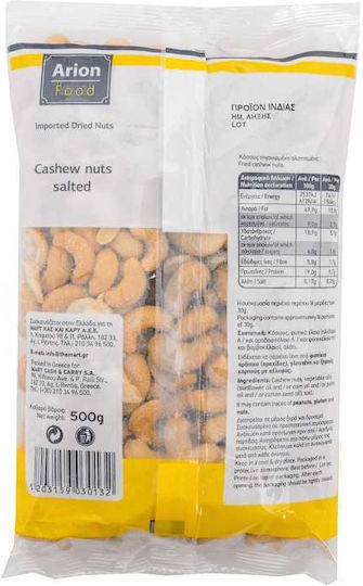 Arion Food Geröstete Cashews mit Salz 500g