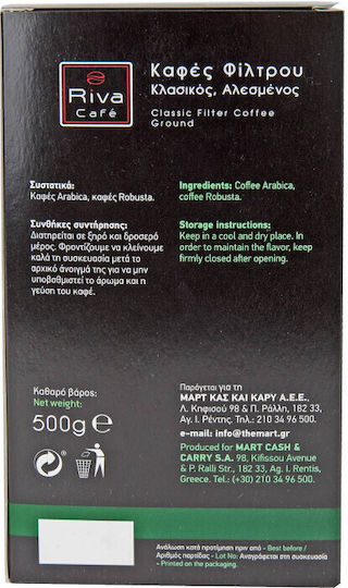 Cafea Măcinată pentru Filtru Riva Cafe Classic 500g 2-51270