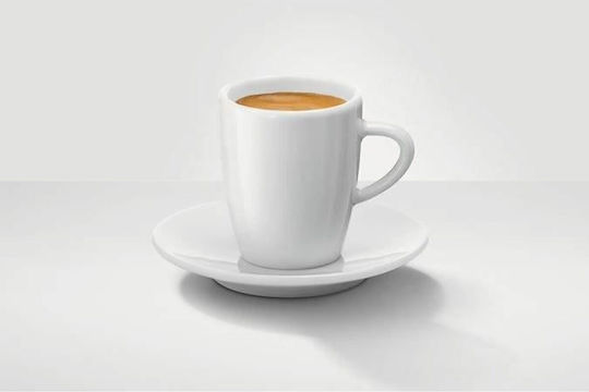 Jura Tasse Kaffee aus Porzellan Braun 85ml
