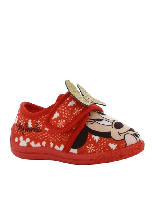 Kids Slippers Red Minnie Mouse