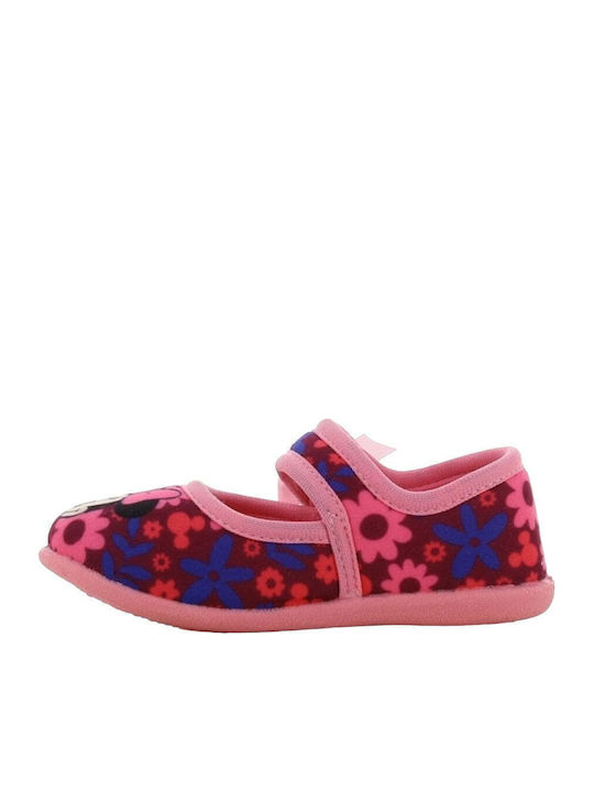 Kids Slippers Fuchsia Minnie Mouse