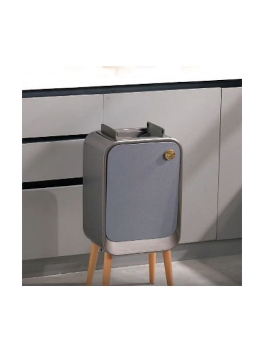 Delta Cleaning Plastic Waste Bin with Sensor Silver 20lt KAS20G