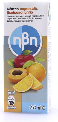 Ήβη Νέκταρ Μήλο Βερίκοκο 250ml