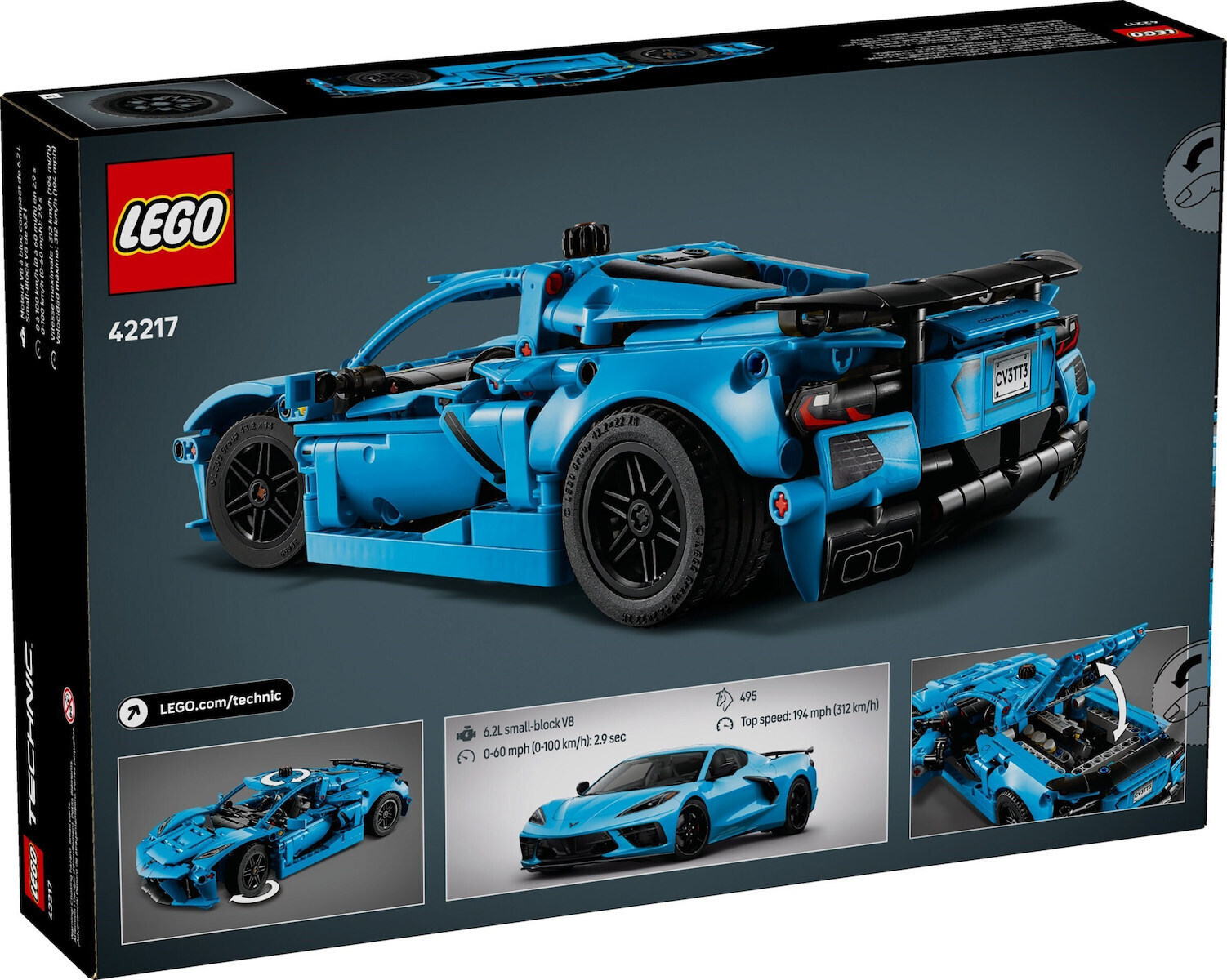 LEGO Technic Chevrolet Corvette Stingray Pentru 9+ Ani 732 Bucăți