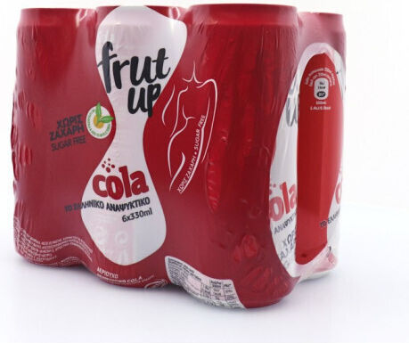 Frut Up Cola με Ανθρακικό σε Κουτί 330ml