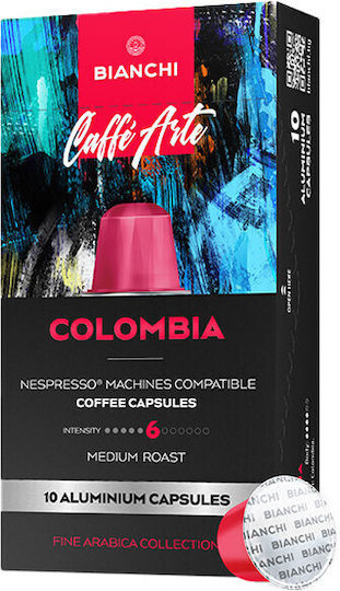 Bianchi Coffee Capsule Espresso Colombia Compatibile cu Mașina Nespresso 10capace