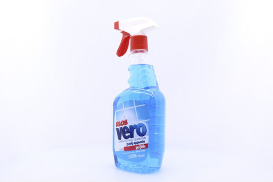 Vero Τζαμιων Με Ξυδι Μπλε Καθαριστικό Spray Τζαμιών 750ml