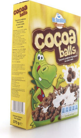 Mr.Breakfast Люспи Cocoa Balls Пълнозърнест 375гр