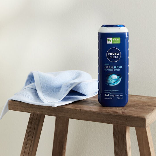 Nivea Cool Kick Душ Гел за Мъже Освежаващ 500ml