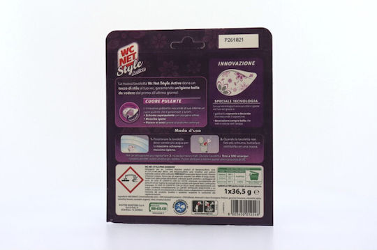 Wc Net Style Crystal Block Toilette mit Duft rosa Blumen 36.5gr