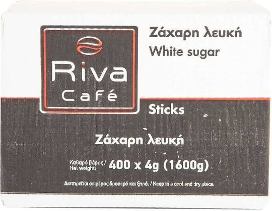 Riva Café Zahăr alb Cristalin 1600gr 400 Bastonase