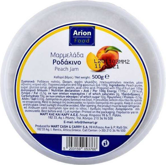 Arion Food Marmelade Pfirsich 500gr