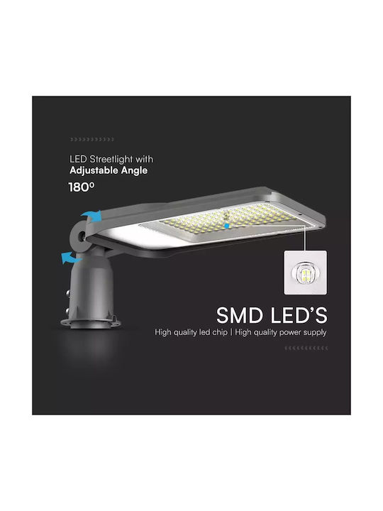 V-TAC Outdoor LED Street Light 50W with Cool White Light IP65 Grey