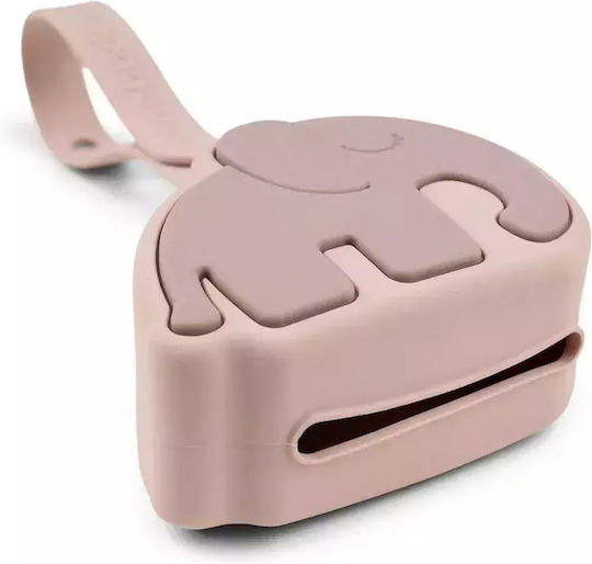 Done by Deer Elphee Pacifier Case Made of Pink Silicone