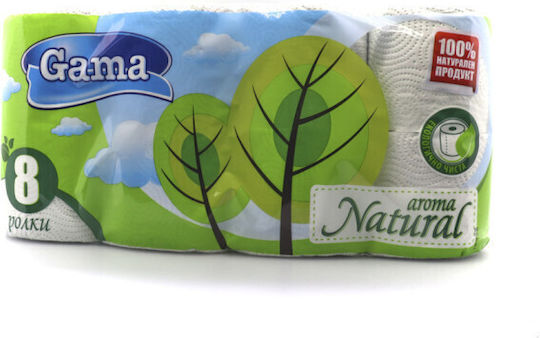 Gama Natural Aroma Toilet Paper 3-ply 8 Rolls Biodegradable