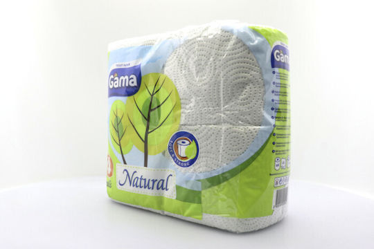 Gama Natural Toilet Paper 3-ply 4 Rolls Biodegradable