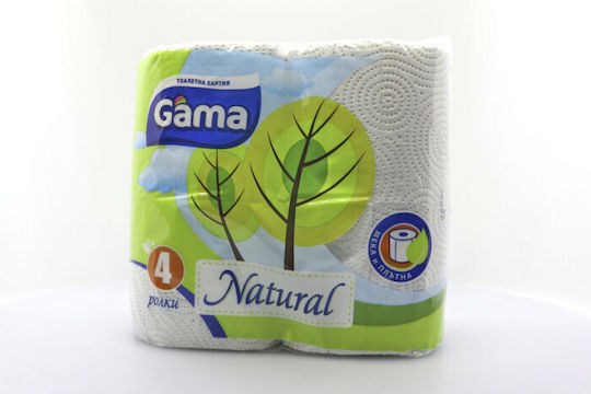 Gama Natural Toilet Paper 3-ply 4 Rolls Biodegradable