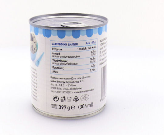 Milk Time Lapte Zaharat Organic Zaharat 397gr
