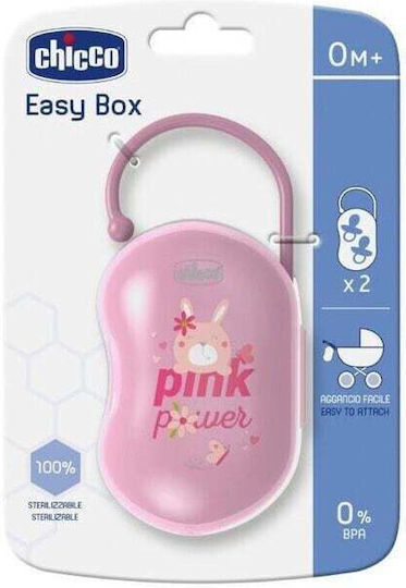 Chicco Θήκη Πιπίλας Easy Box Ροζ