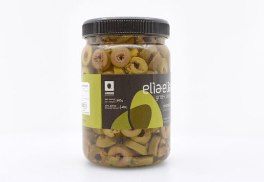 Ladas Pitless Sliced Green Olives 400gr