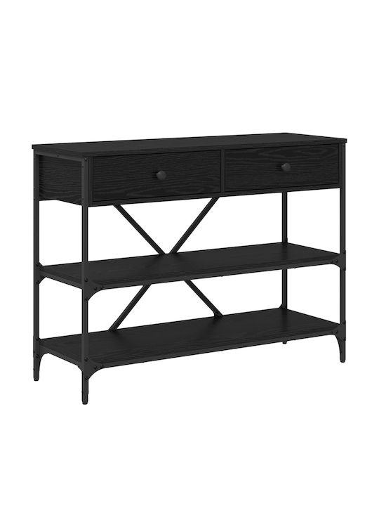 Wooden Console Table Black L100xW34.5xH75cm