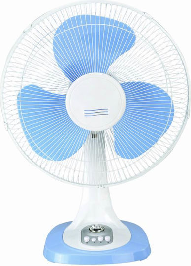 Silver Επιτραπέζιος Ανεμιστήρας 55W Διαμέτρου 40.64cm Μπλε