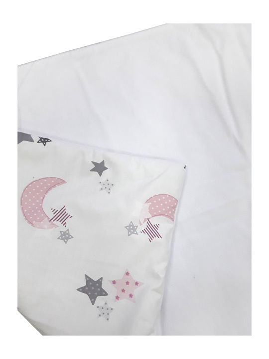 Beboulino Moon Stars Waterproof Changing Pad Pink 50x80cm.