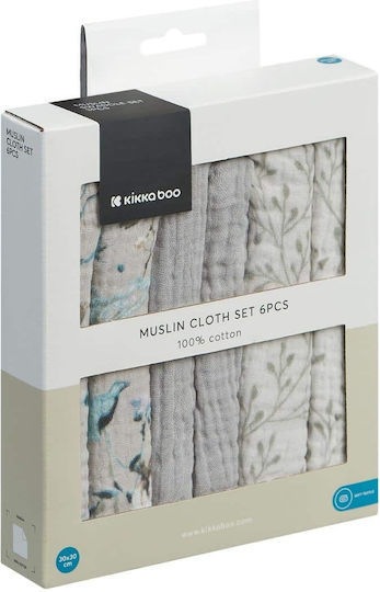 Kikka Boo Рамо Кърпа За Бърсане 30x30см 6 Броя