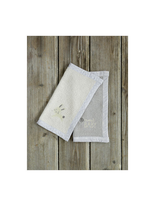 Nima Sweet Baby Cotton Shoulder Burp Cloths Beige 30x30cm. 2pcs