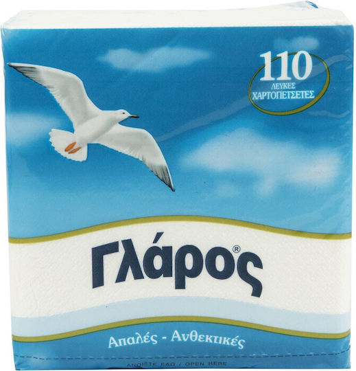 Glaros 110 Napkins White 30x30cm