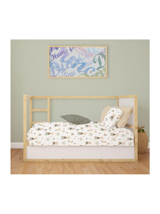 Dimcol Babywickeldecke aus Baumwolle Weiß 80x80cm