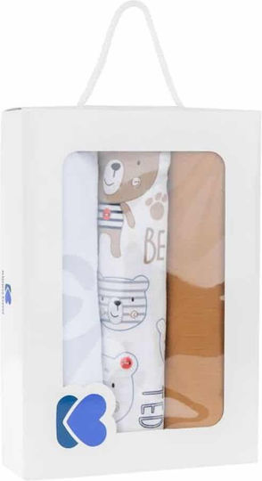 Kikka Boo Одеяло За Пелени 120x120см 3 Бройки