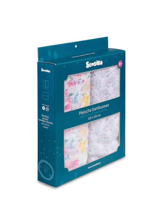 Sensillo Sensillo Pucktücher Rosa 120x120cm 2 Stück