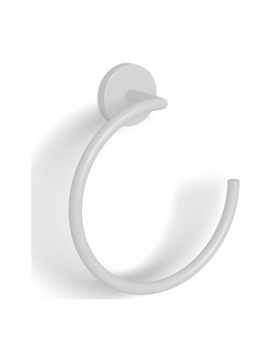 Langberger Single Wall-Mounted Bathroom Ring White