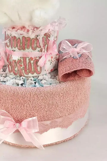 Dama Koupa Χειροποίητο Diaper Cake για Κορίτσι