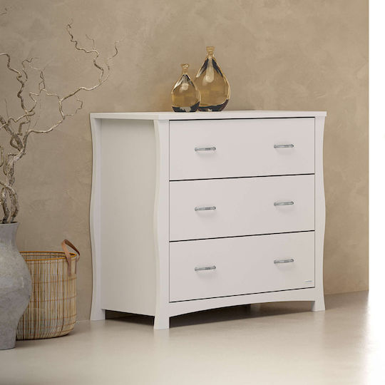Casababy London Seturi De Mobilier Pentru Copii Cu Pat Și Sertar Alb