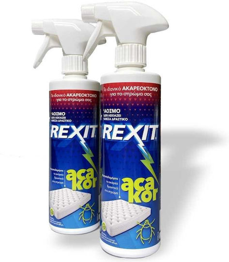 Dafni Agrotrade Rexit Acacor Insektizid Spray für Bettwanzen / Mites / Spinnen / Kakerlaken / Mücken / Ameisen / Fliegen / Motte / Wespen / Flöhe 500ml 1cm Ohne Duft
