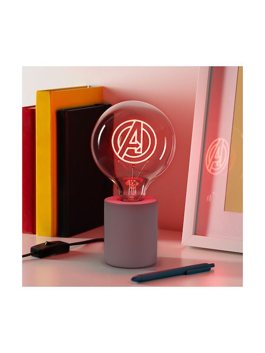 Paladone Led Παιδικό Διακοσμητικό Φωτιστικό Avengers Κόκκινο 15x12.5cm