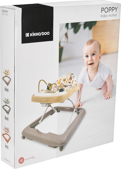 Kikka Boo Baby Walker with Music for 6+ Months Green
