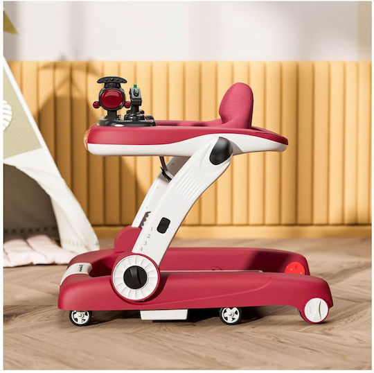 Bebe Star Baby Walker with Music for 7+ Months Red